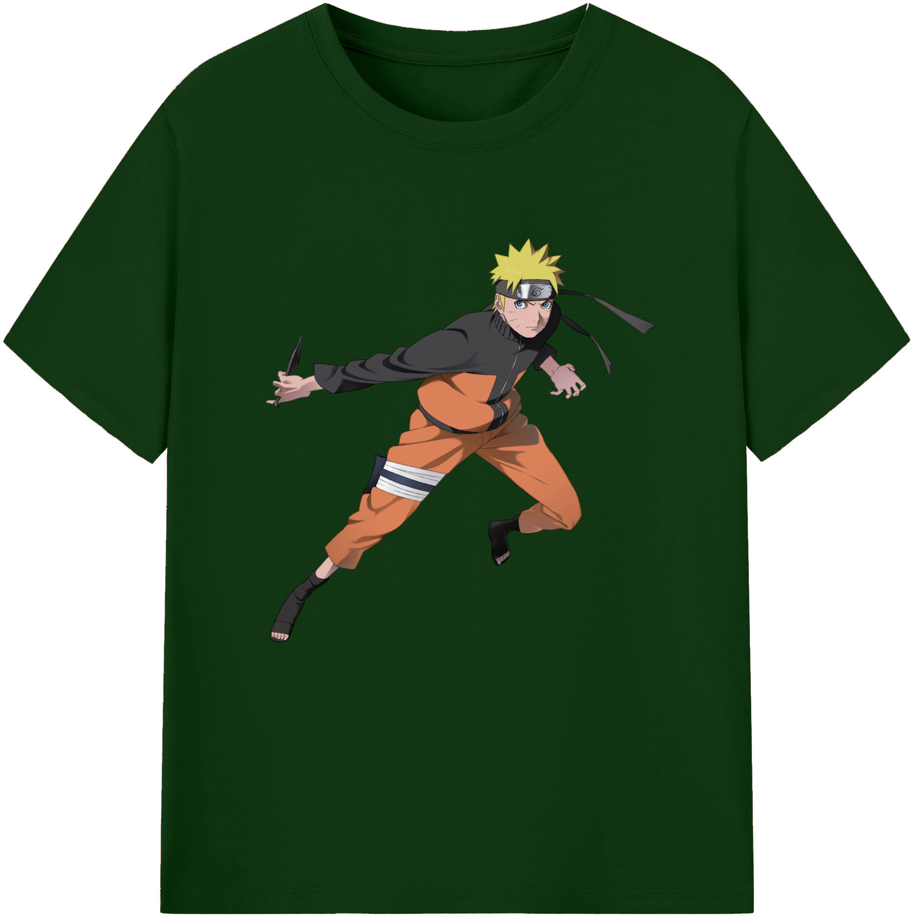 （画像用） NARUTO -ナルト- うずまき ナルト Uzumaki Naruto 綿100％半袖Tシャツ（フロントプリント）